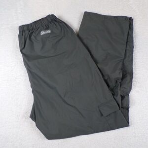 Coleman The Outdoor Nylon Pants Mens Size L Mesh Lined Snap Ankle Gray